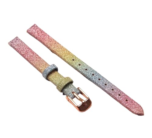 Chlikeyi 8mm Uhrenarmband aus echtem Leder, Farbe 5, 8mm von Chlikeyi