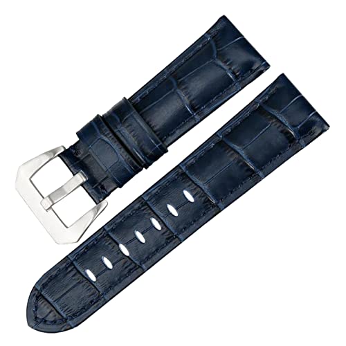 Chlikeyi Armband 22-26 mm echtes Leder Uhrenarmband Edelstahlschnalle Chlikeyi Armband 22-26 mm echtes Leder Uhrenarmband Edelstahlschnalle von Chlikeyi