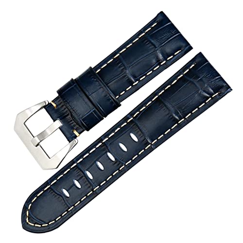 Chlikeyi Armband 22-26 mm echtes Leder Uhrenarmband Edelstahlschnalle Chlikeyi Armband 22-26 mm echtes Leder Uhrenarmband Edelstahlschnalle von Chlikeyi