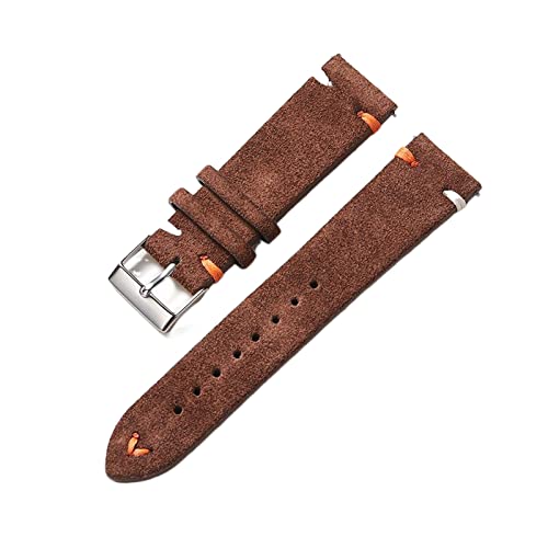 Chlikeyi Armband Handgefertigtes Wildleder 20 mm 22 mm Riemen Ersatzarmband Uhrenarmband Chlikeyi Armband Handgefertigtes Wildleder 20 mm 22 mm Riemen Ersatzarmband Uhrenarmband von Chlikeyi