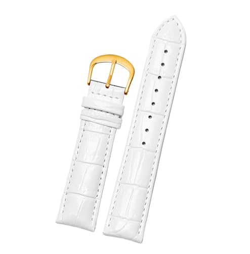 Chlikeyi Armband aus echtem Leder, 10-22mm, Roségold, Uhrenarmband mit Schnalle für Damen, Farbe 9, 13mm von Chlikeyi