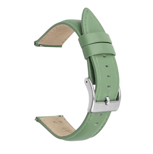 Chlikeyi Armband aus echtem Leder, 20-22mm, Schnellverschlussgürtel, Farbe 14, 20mm von Chlikeyi