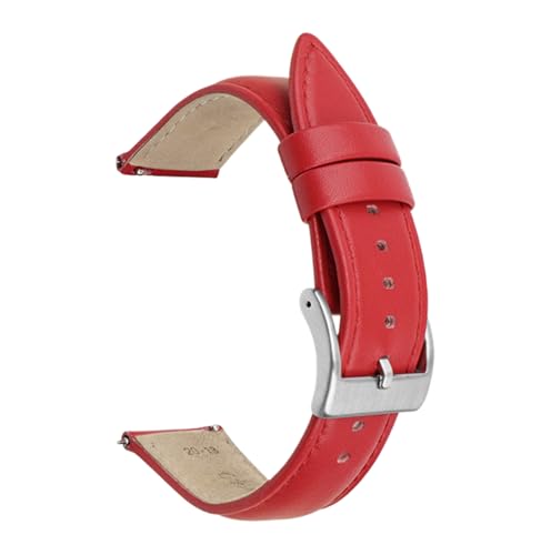 Chlikeyi Armband aus echtem Leder, 20-22mm, Schnellverschlussgürtel, Farbe 18, 20mm von Chlikeyi