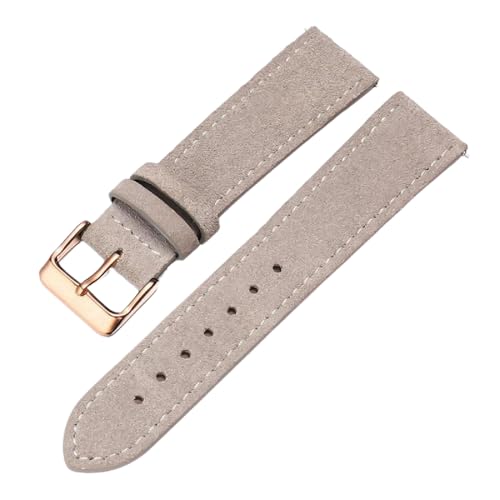 Chlikeyi Echtleder-Uhrenarmband, Wildleder-Uhrenarmband mit Nadelschnalle, Schnellverschluss-Uhrenkette, 17-20mm, Farbe 8, 17mm Chlikeyi Echtleder-Uhrenarmband, Wildleder-Uhrenarmband mit Nadelschnalle, Schnellverschluss-Uhrenkette, 17-20mm, Farbe 8, 17mm von Chlikeyi