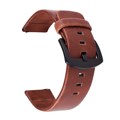 Chlikeyi Uhrenarmbänder Retro Leder 16-24mm, Braun, 18mm von Chlikeyi