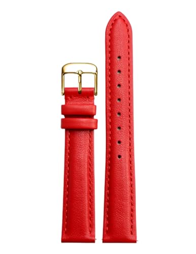 Chlikeyi Uhrenarmband Echtleder 12mm-22mm, Farbe 2, 16mm von Chlikeyi