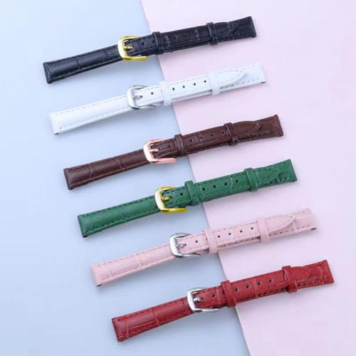 Chlikeyi Uhrenarmband aus echtem Leder, 10–24mm, Farbe 2, 21mm von Chlikeyi