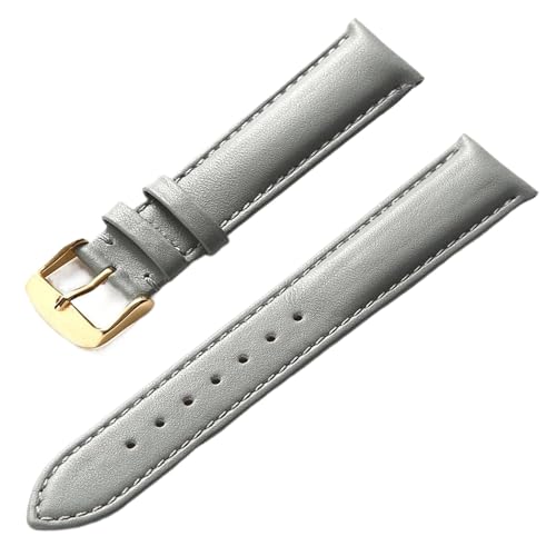 Chlikeyi Uhrenarmband aus echtem Leder, 13–22mm, Farbe 24, 14mm von Chlikeyi