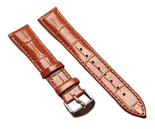 Chlikeyi Uhrenarmband aus glänzendem Leder mit Bambusmuster, Farbe 3, 20mm von Chlikeyi