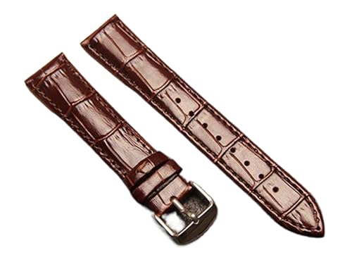 Chlikeyi Uhrenarmband aus glänzendem Leder mit Bambusmuster, Farbe 4, 20mm von Chlikeyi