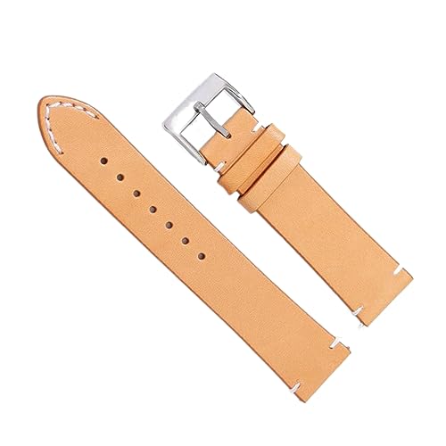 Chlikeyi Universelles Echtleder-Uhrenarmband, 16-24mm, für Herren/Damen, Ersatz-Zubehör, Armband, Beige, 16 mm Chlikeyi Universelles Echtleder-Uhrenarmband, 16-24mm, für Herren/Damen, Ersatz-Zubehör, Armband, Beige, 16 mm von Chlikeyi