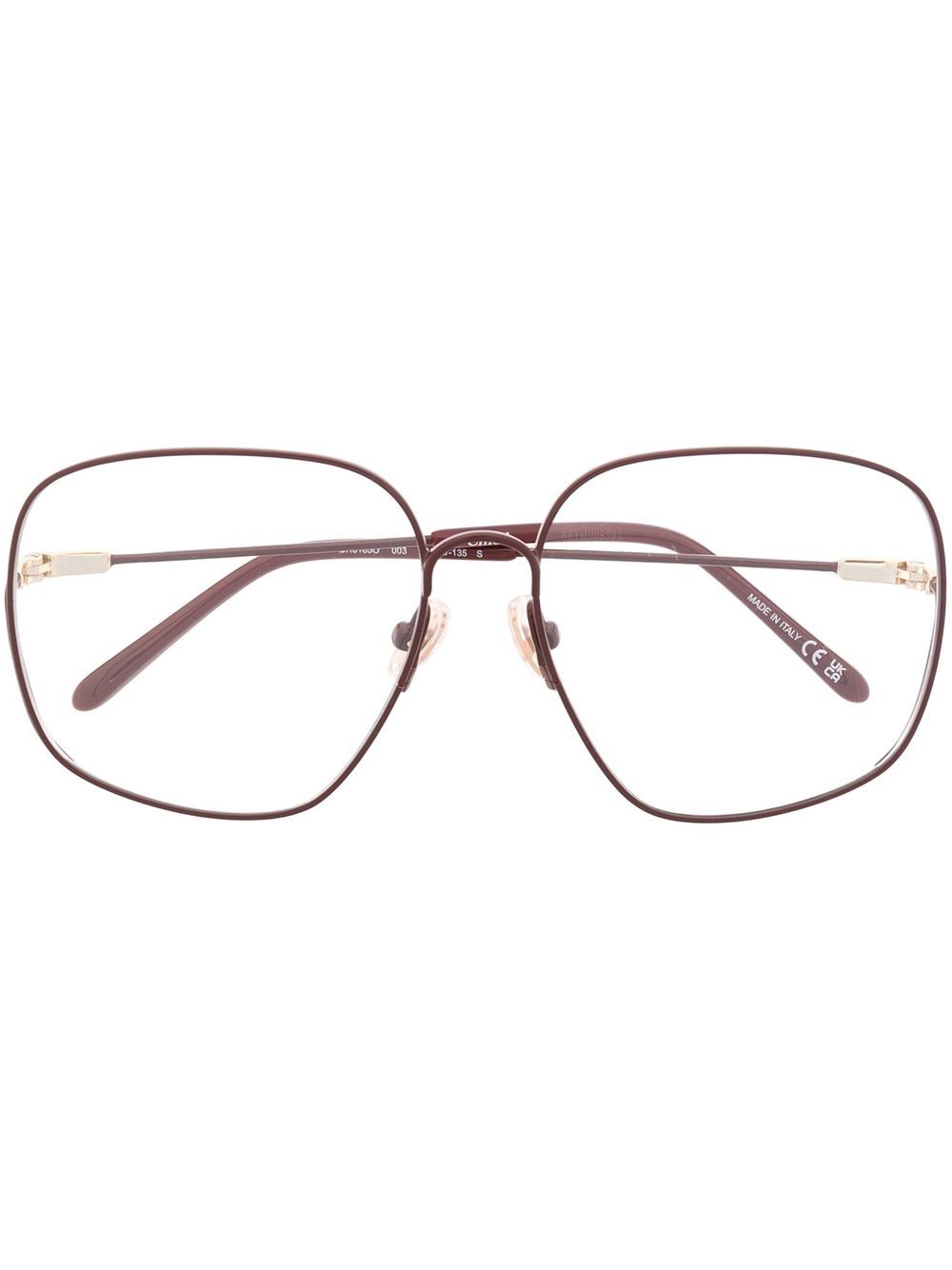 Chloé Eyewear Brille mit eckigem Gestell - Gold von Chloé Eyewear