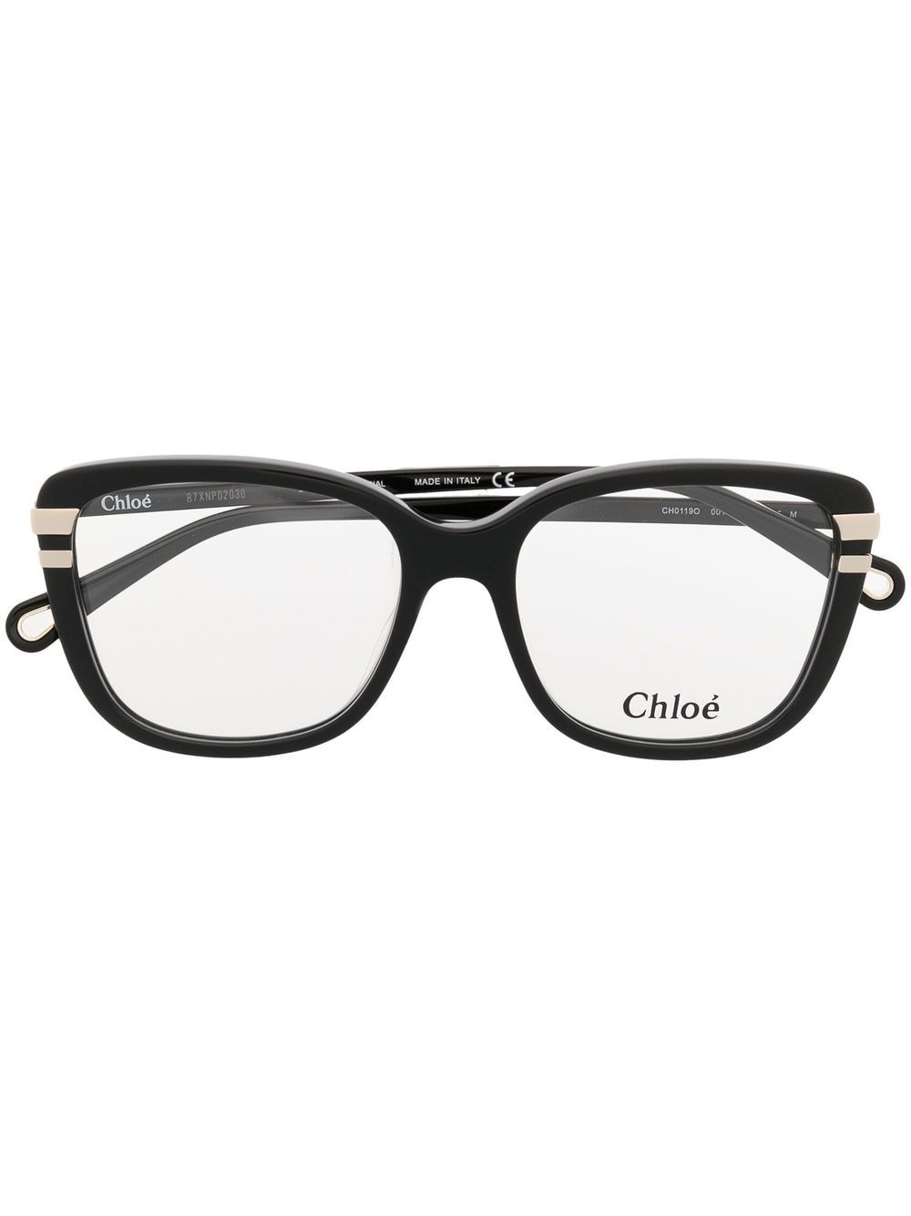 Chloé Eyewear Brille mit eckigem Gestell - Schwarz von Chloé Eyewear