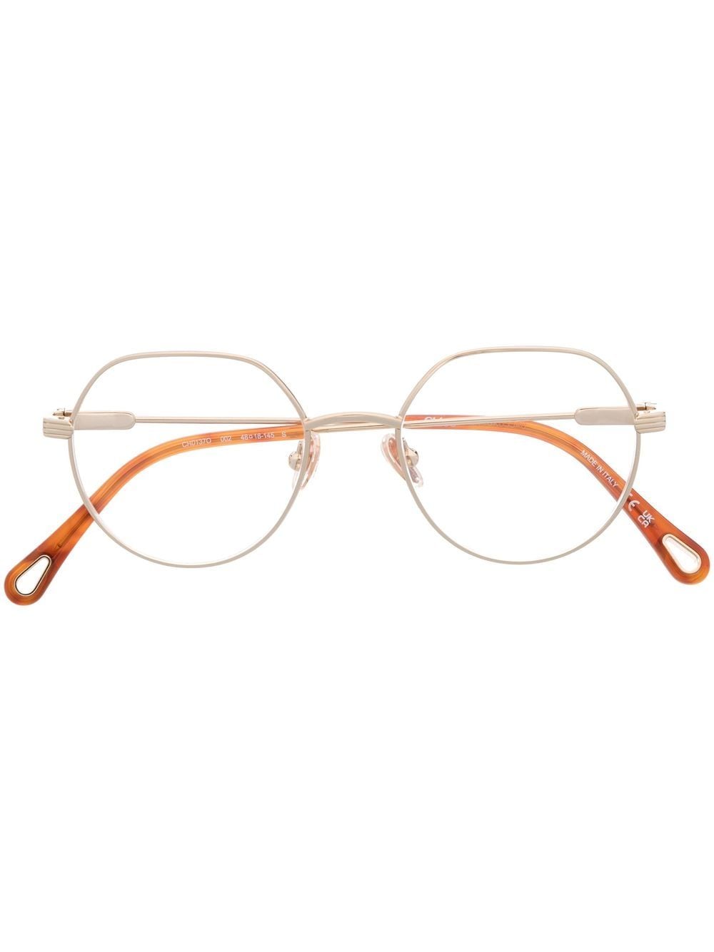 Chloé Eyewear Brille mit rundem Gestell - Gold von Chloé Eyewear