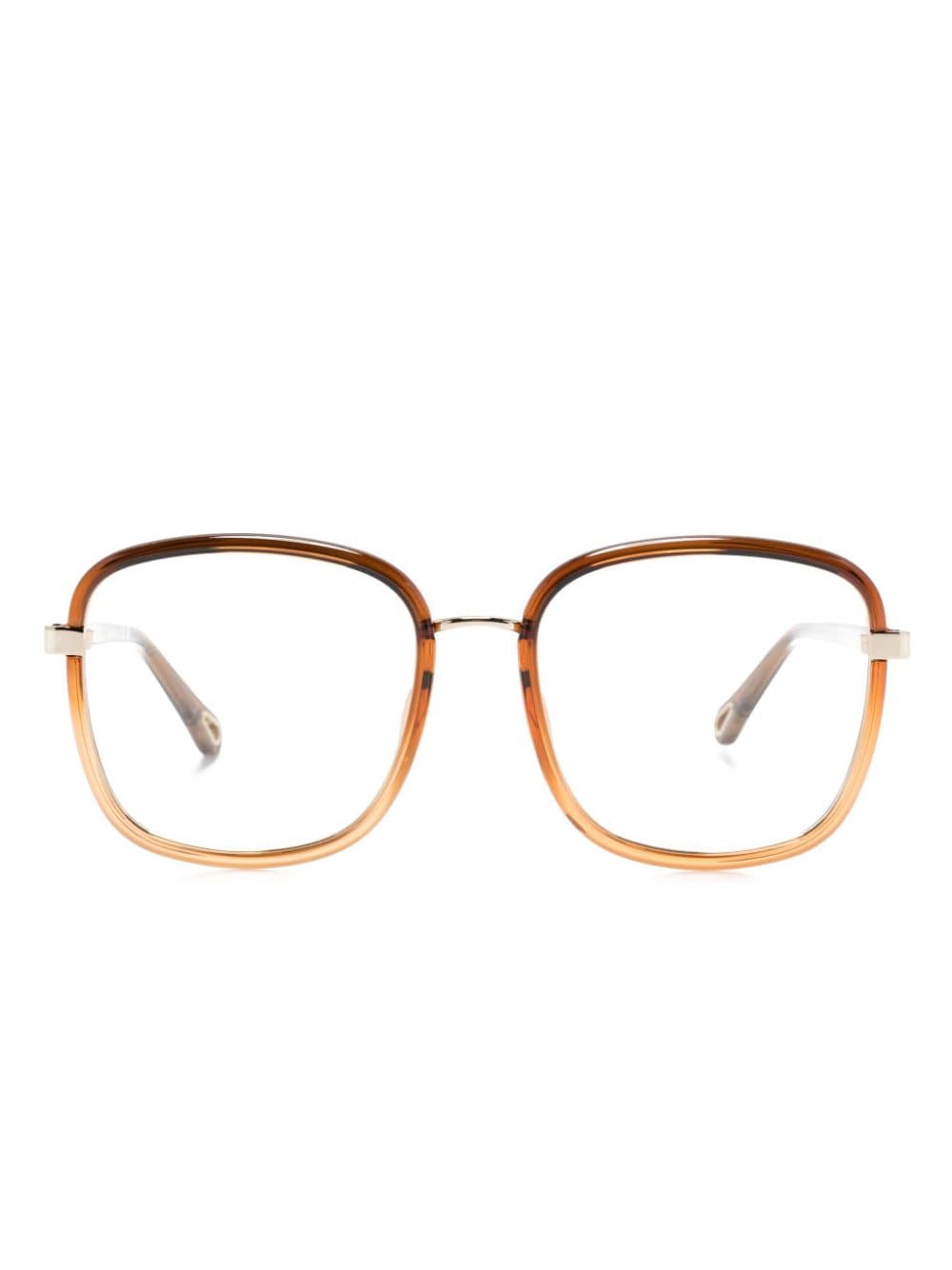 Chloé Eyewear Eckige Oversized-Brille - Braun von Chloé Eyewear