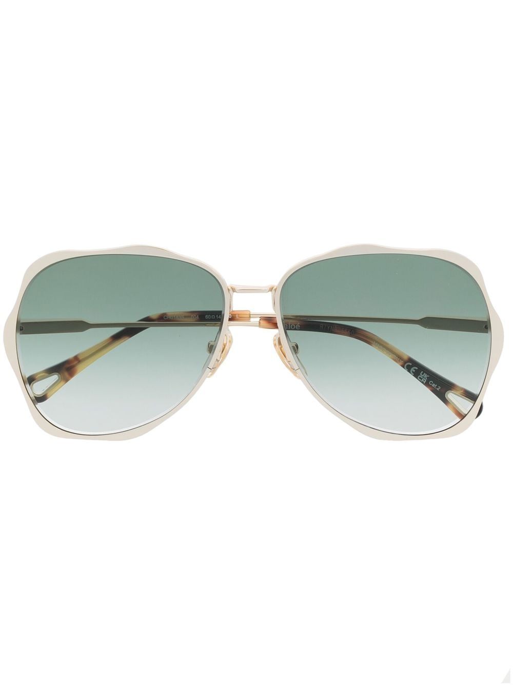 Chloé Eyewear Getönte Pilotenbrille - Gold von Chloé Eyewear