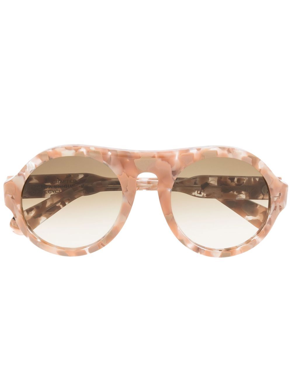 Chloé Eyewear Pilotenbrille mit Schildpattoptik - Nude von Chloé Eyewear