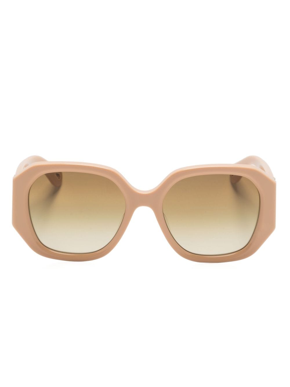 Chloé Eyewear Marcie Sonnenbrille mit Oversized-Gestell - Nude von Chloé Eyewear