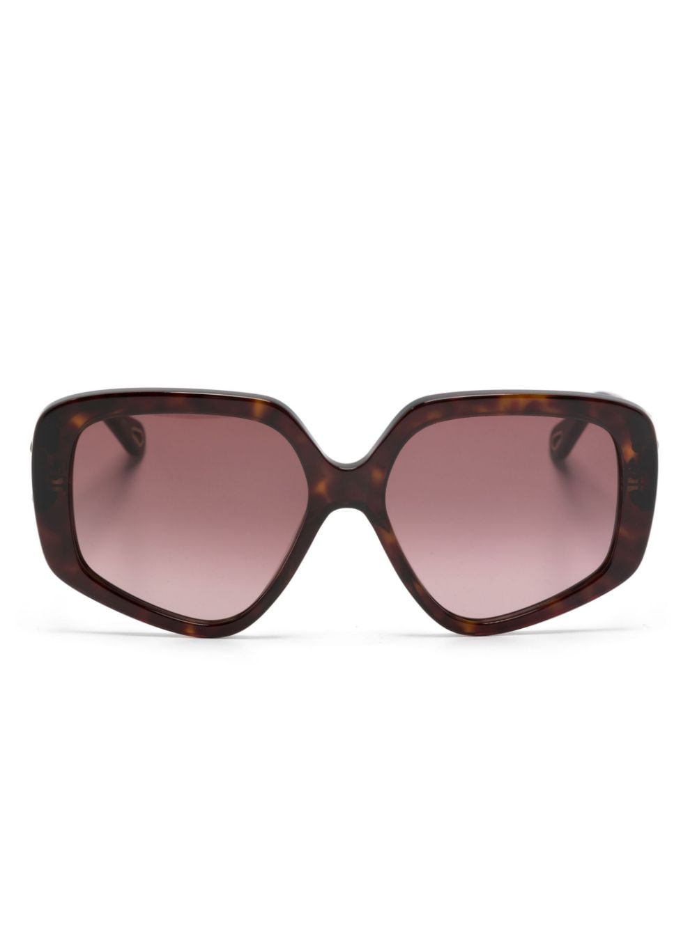 Chloé Eyewear Mony Sonnenbrille mit Oversized-Gestell - Braun von Chloé Eyewear