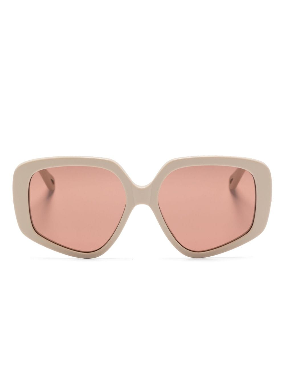 Chloé Eyewear Mony Sonnenbrille mit Oversized-Gestell - Nude von Chloé Eyewear