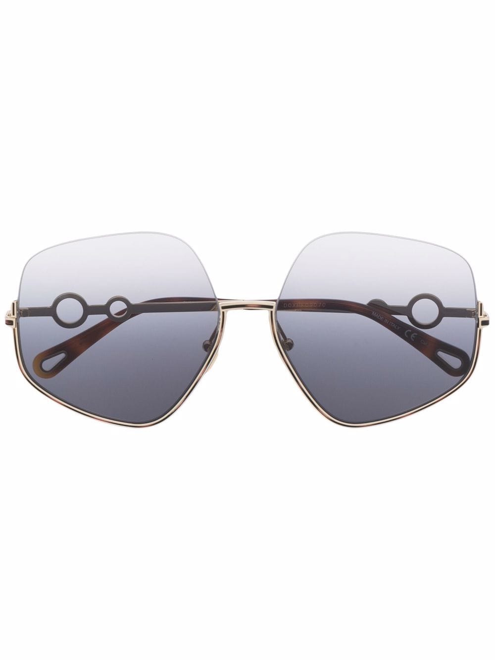 Chloé Eyewear Oversized-Sonnenbrille - Gold von Chloé Eyewear