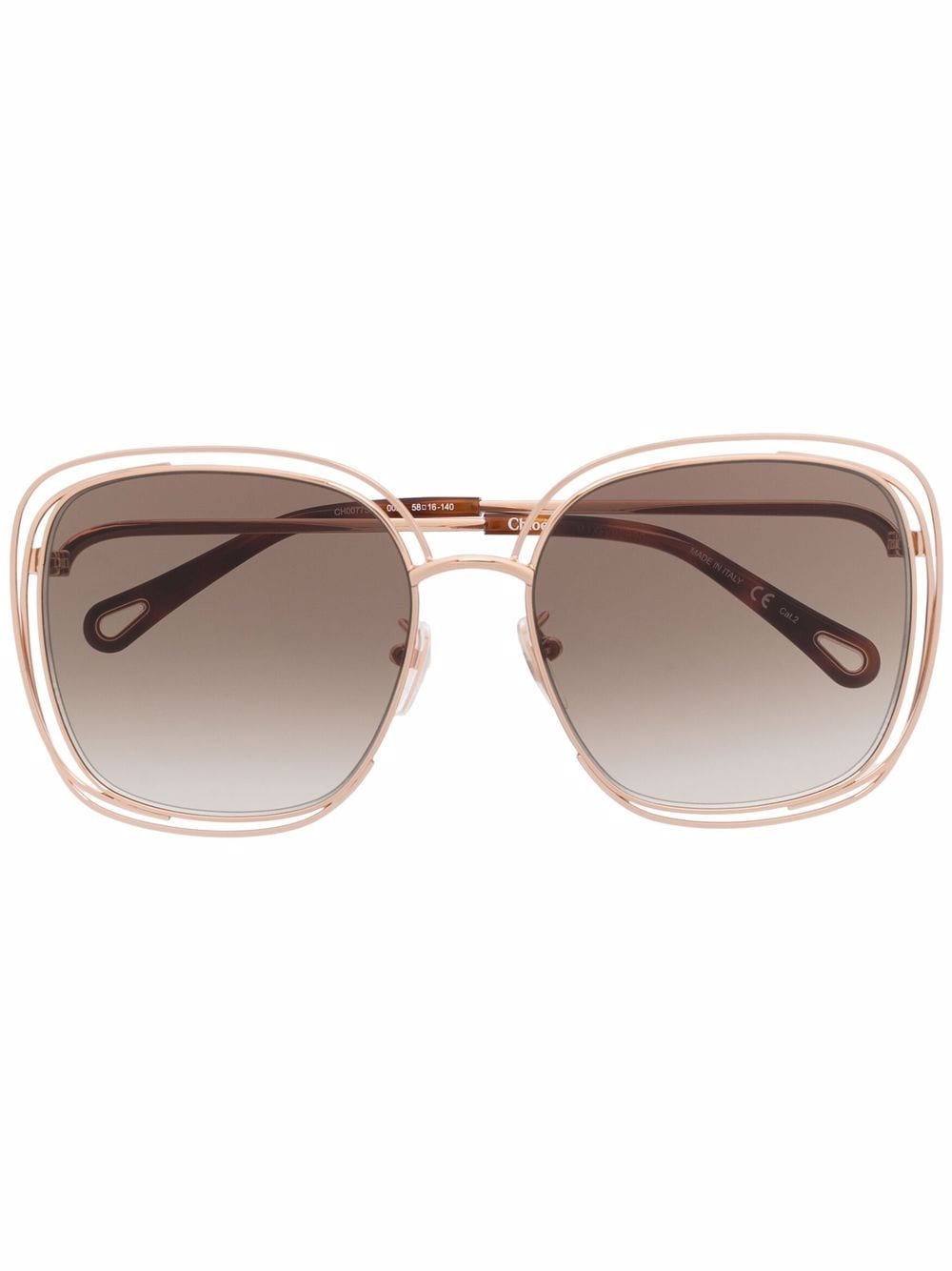 Chloé Eyewear Oversized-Sonnenbrille - Metallic von Chloé Eyewear