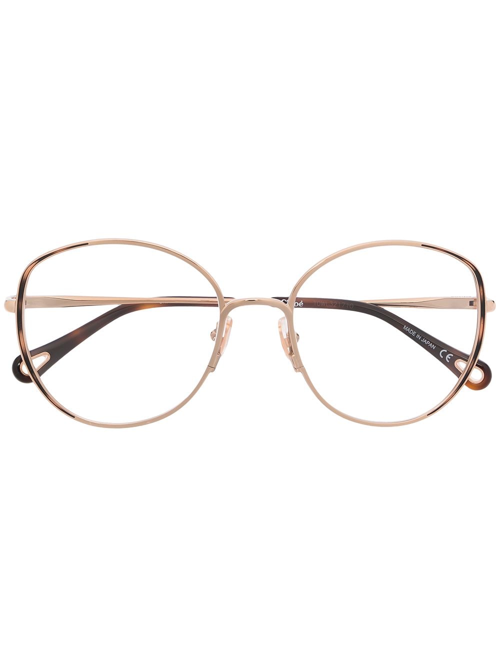 Chloé Eyewear Runde Brille - Gold von Chloé Eyewear