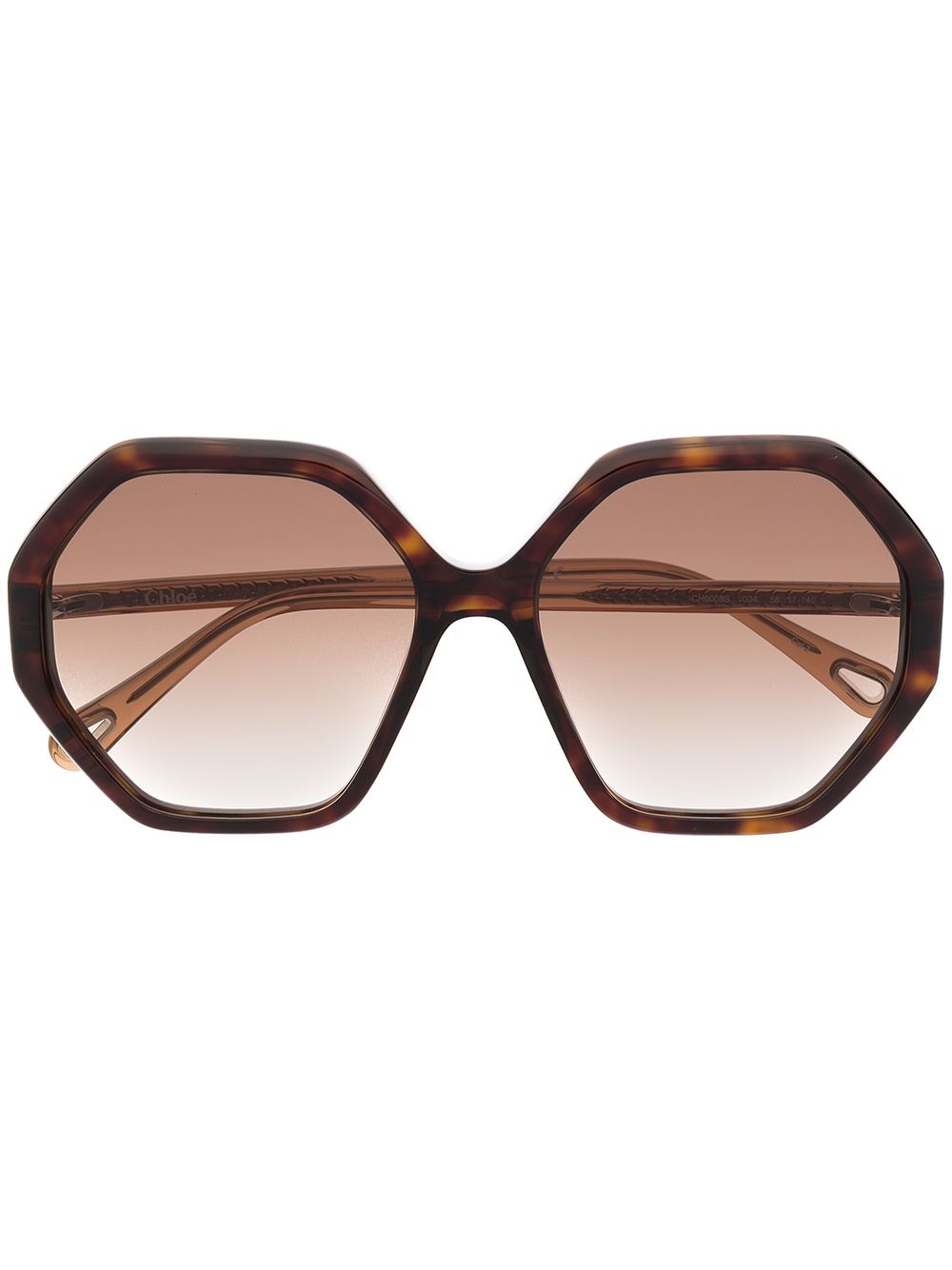 Chloé Eyewear Sonnenbrille in Schildpattoptik - Braun von Chloé Eyewear