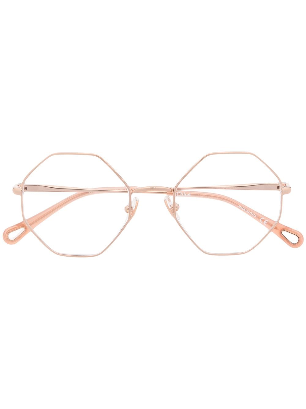 Chloé Eyewear Sonnenbrille mit achteckigem Gestell - Rosa von Chloé Eyewear