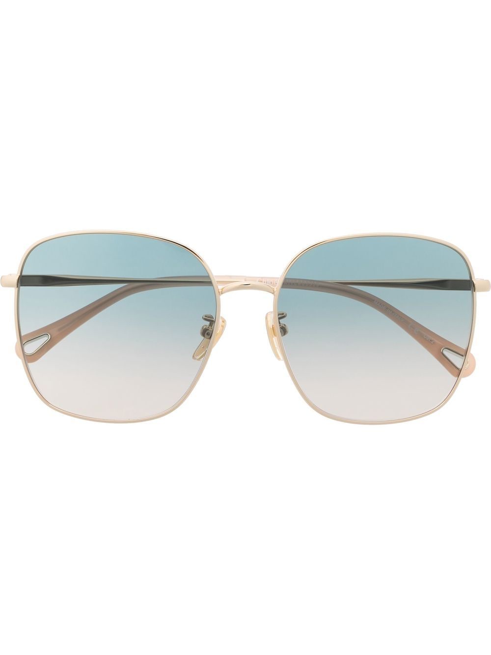 Chloé Eyewear Sonnenbrille mit rundem Gestell - Gold von Chloé Eyewear