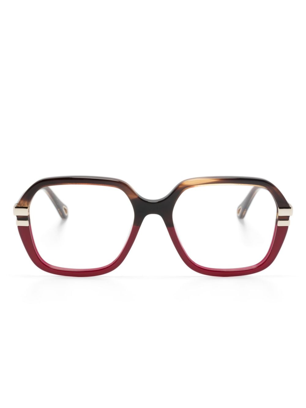 Chloé Eyewear Brille mit Oversized-Gestell - Braun von Chloé Eyewear