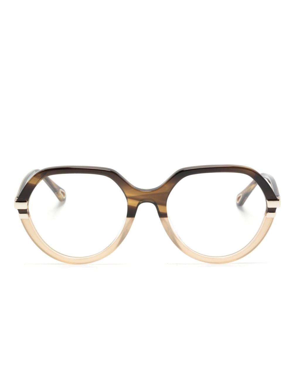 Chloé Eyewear Zweifarbige Brille - Braun von Chloé Eyewear