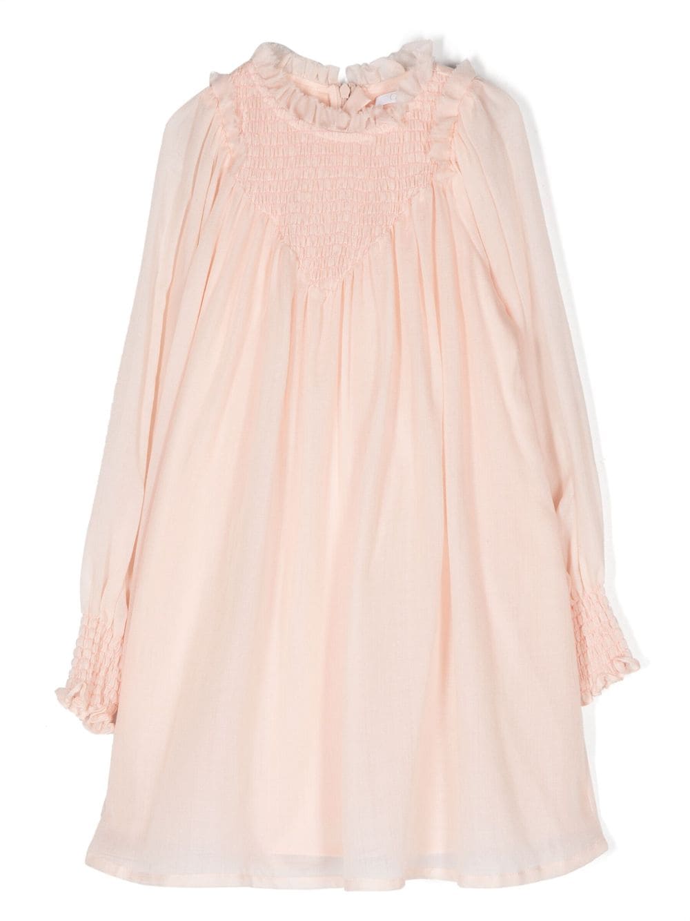 Chloé Kids Ausgestelltes Kleid mit Rüschen - Rosa von Chloé Kids