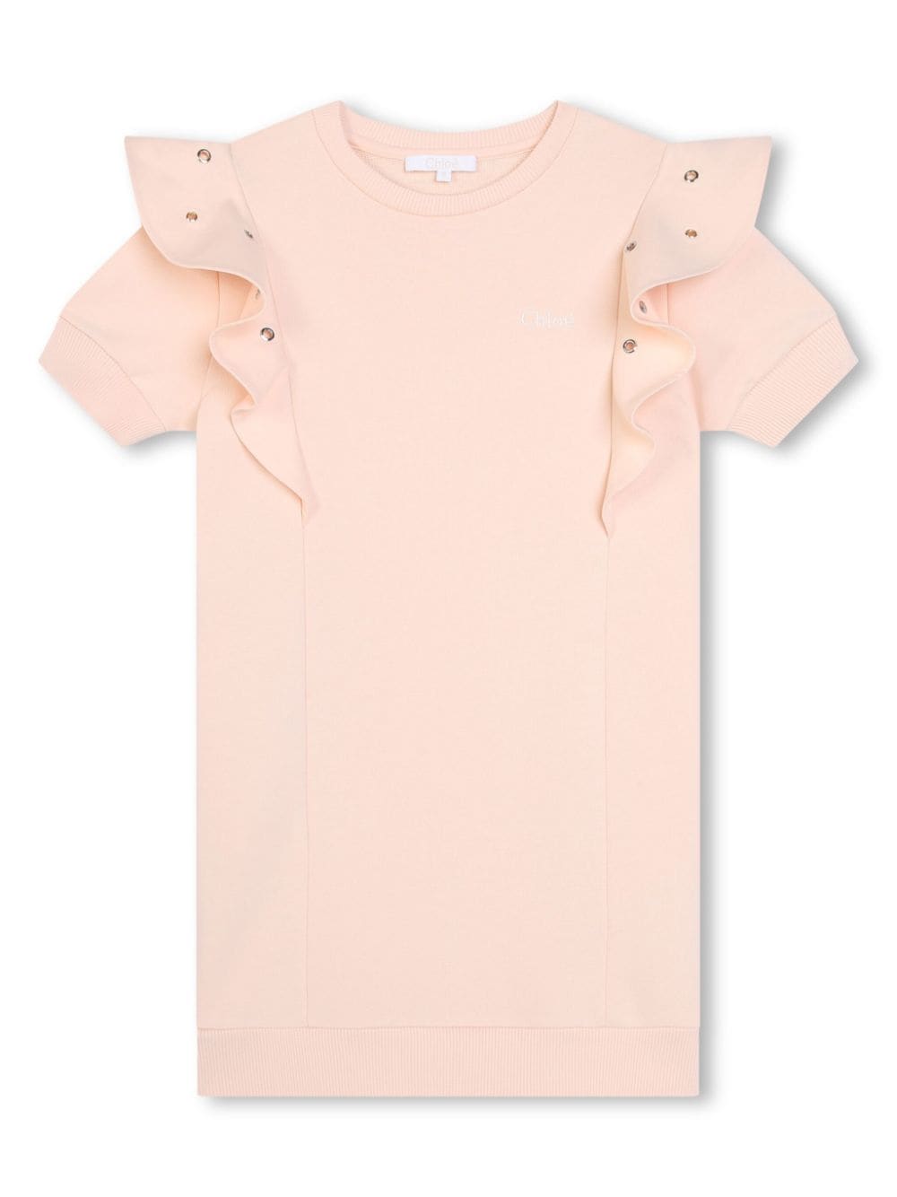 Chloé Kids Besticktes Kleid mit Ösen - Rosa von Chloé Kids