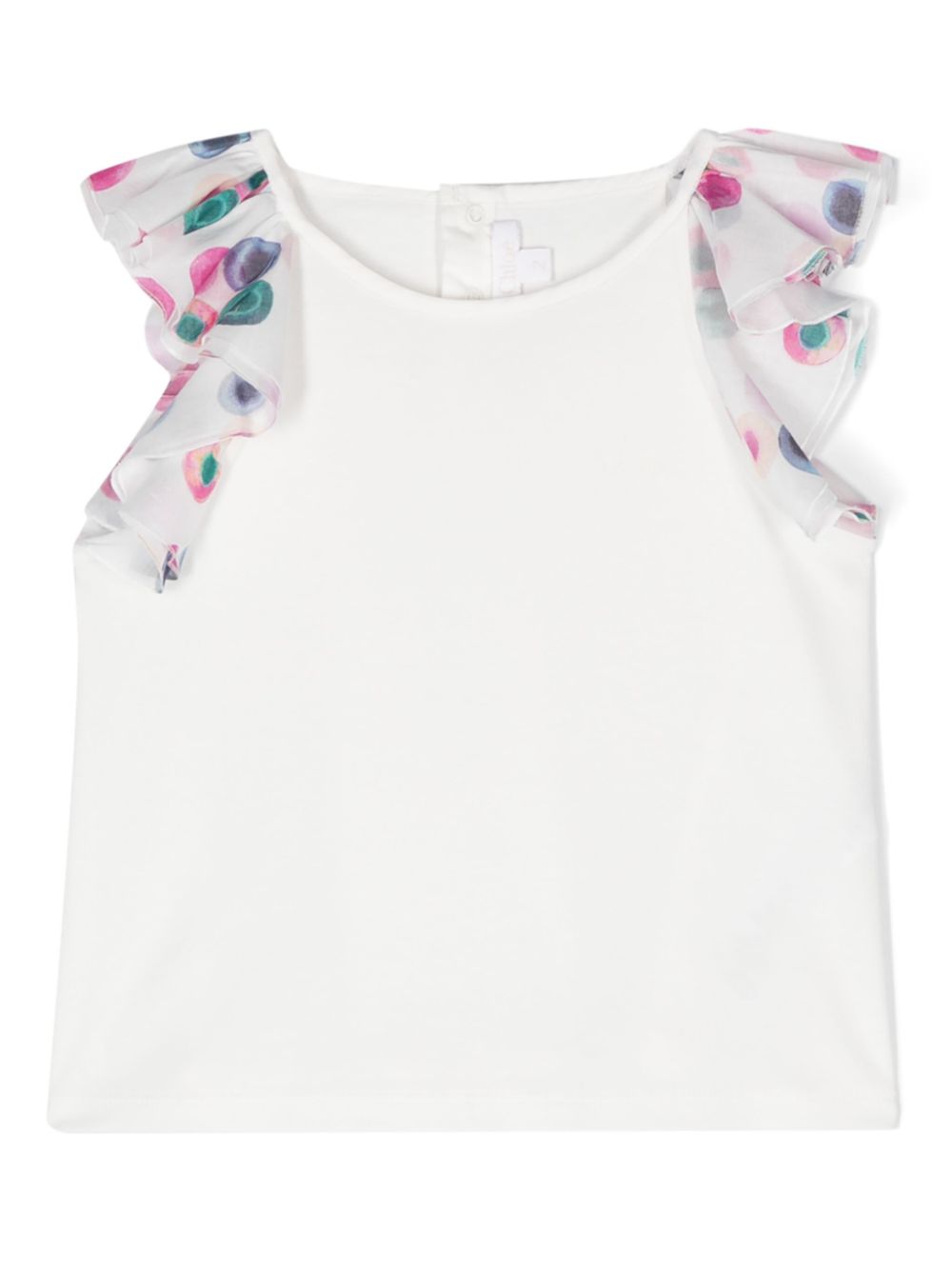 Chloé Kids T-Shirt mit Logo-Stickerei - Weiß von Chloé Kids