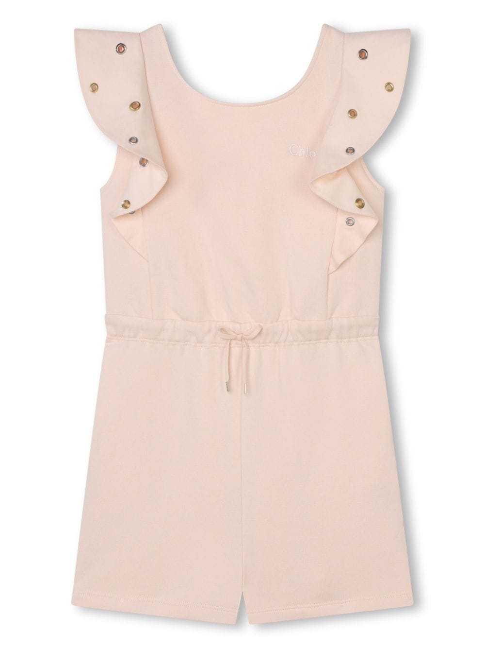 Chloé Kids Playsuit aus Bio-Baumwolle mit gerüschten Bündchen - Rosa von Chloé Kids