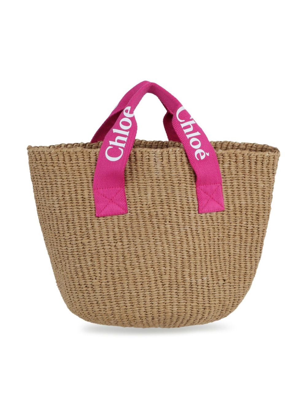 Chloé Kids x Mifuko gewebte Handtasche - Nude von Chloé Kids