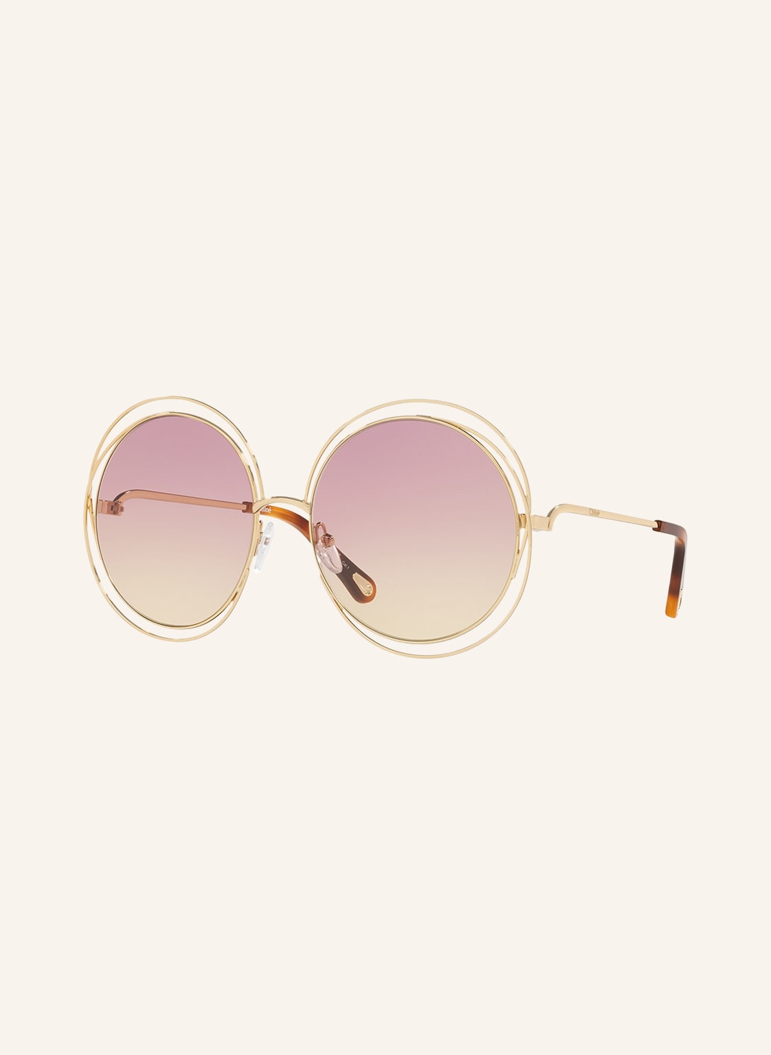 Chloé Sonnenbrille Ch 0045s gold von Chloé