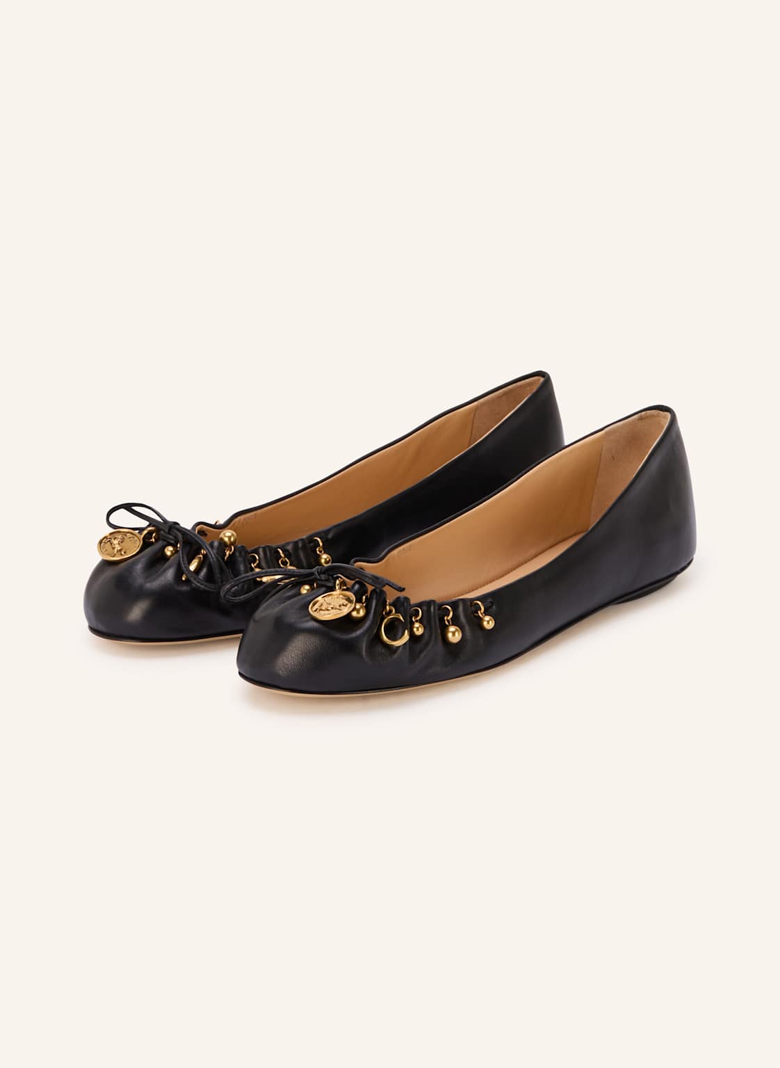 Chloé Ballerinas Charms schwarz von Chloé