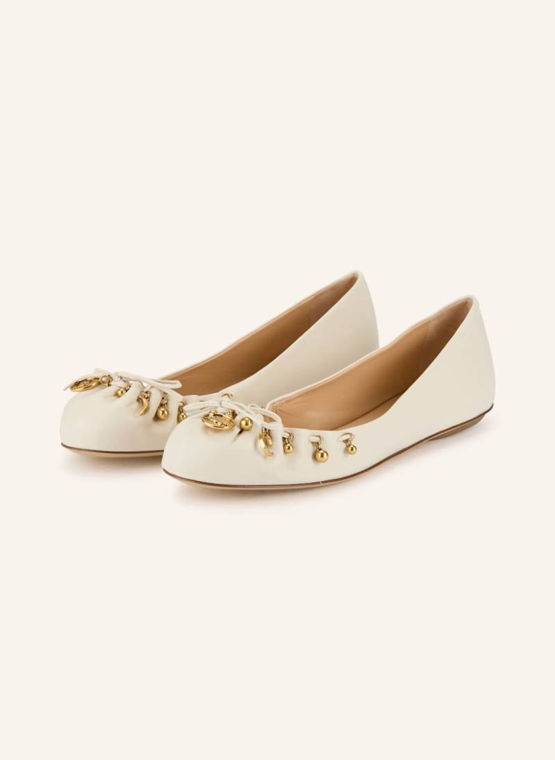 Chloé Ballerinas Charms weiss von Chloé
