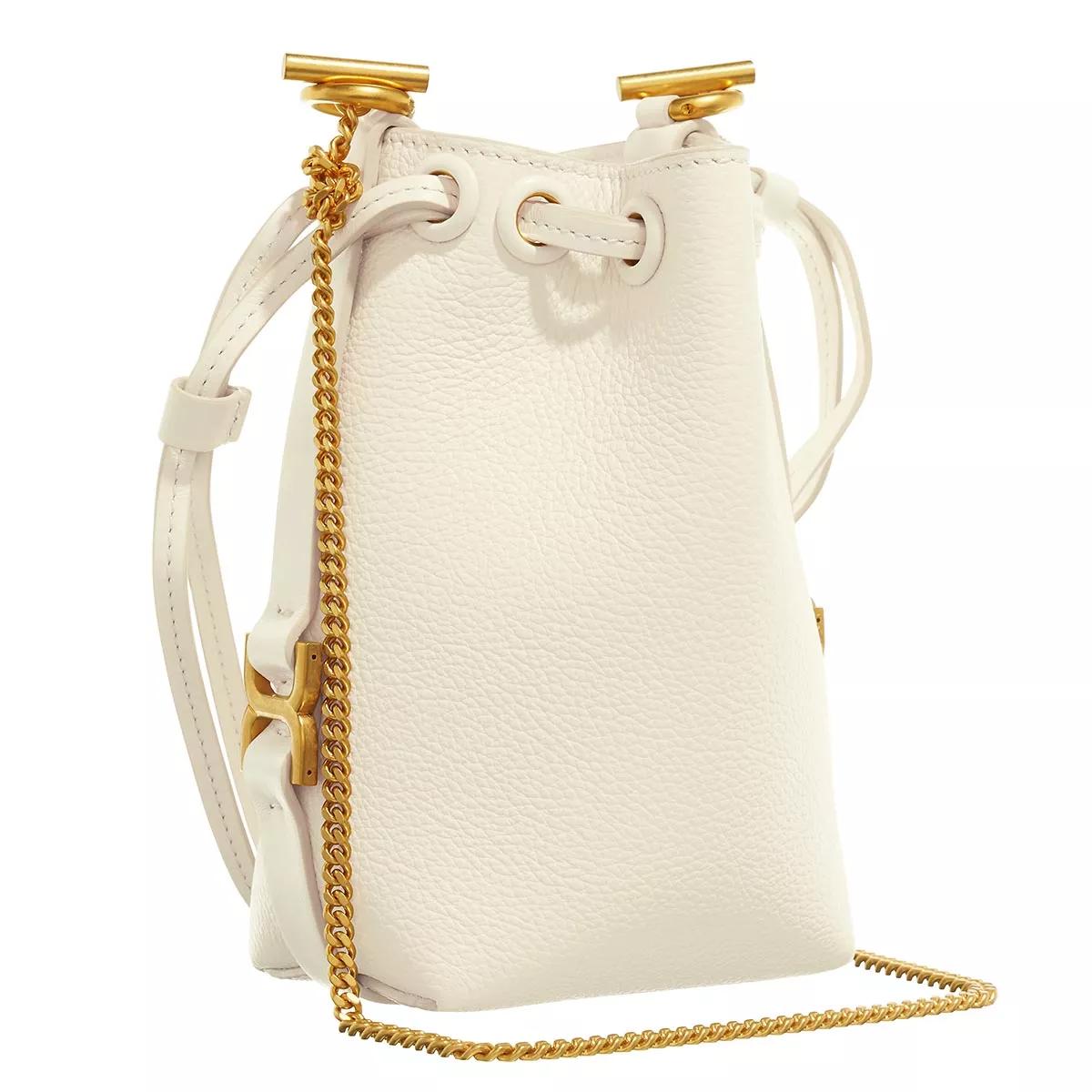 Chloé Beuteltasche - Marcie Mikro Bucket Bag - Gr. unisize - in Creme - für Damen von Chloé