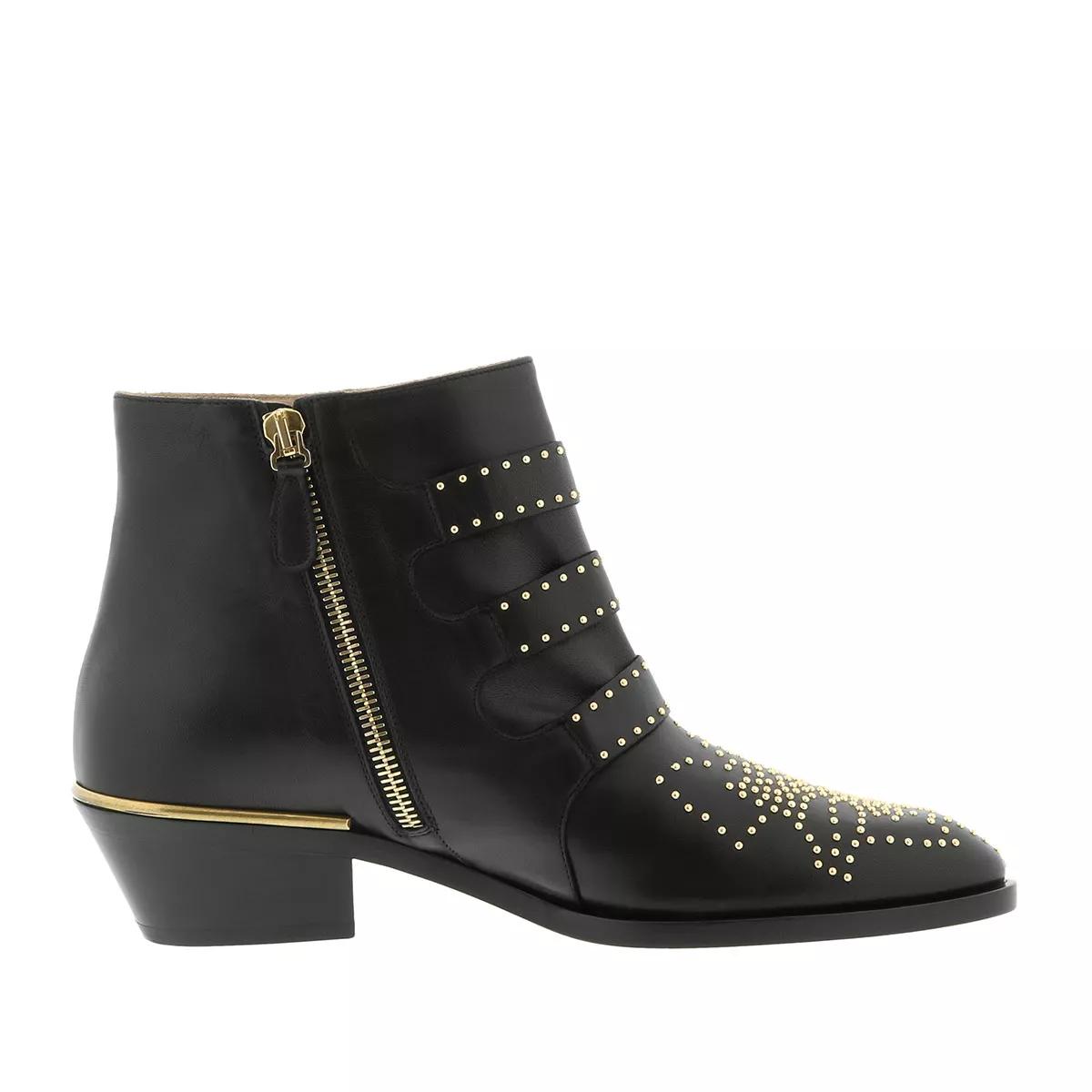 Chloé Boots & Stiefeletten - Susanna Leather Studs Boots - Gr. 37 (EU) - in Schwarz - für Damen von Chloé