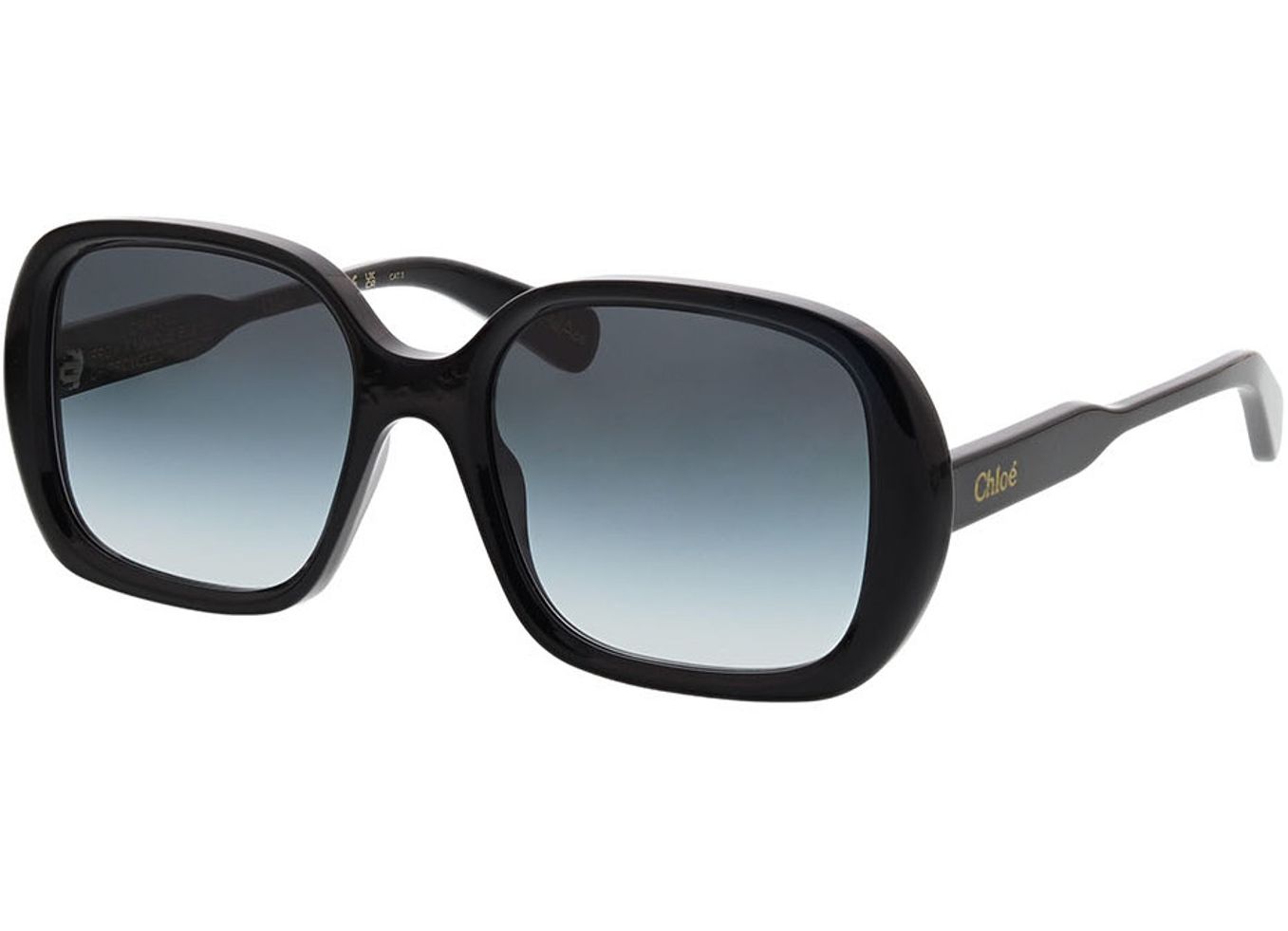 Chloé CH0222S-001 55-19 Sonnenbrille mit Sehstärke erhältlich, Damen, Vollrand, Rechteckig von Chloé