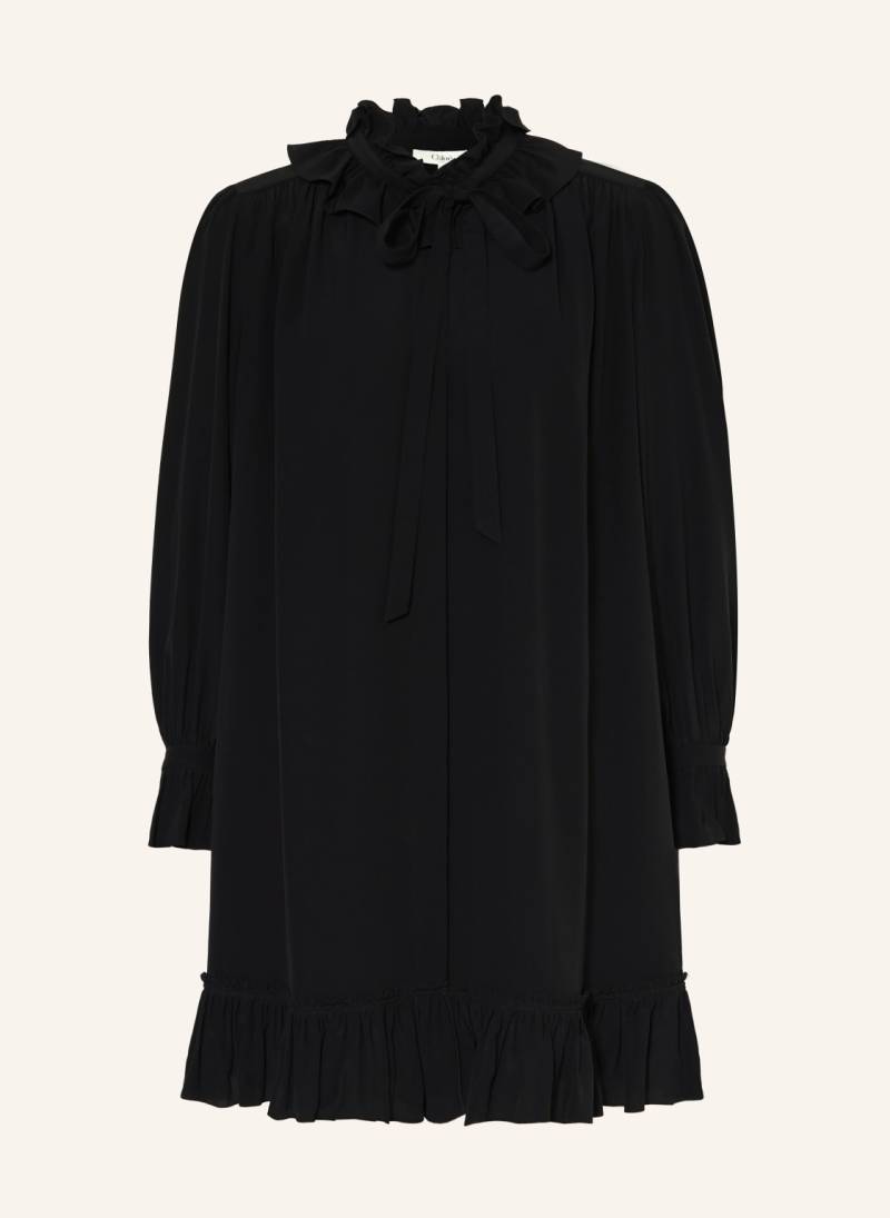 Chloé Cocktailkleid Aus Seide schwarz von Chloé