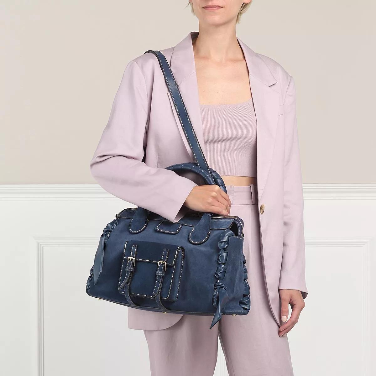 Chloé Crossbody Bags - Edith Medium Shoulder Bag - Gr. unisize - in Blau - für Damen von Chloé