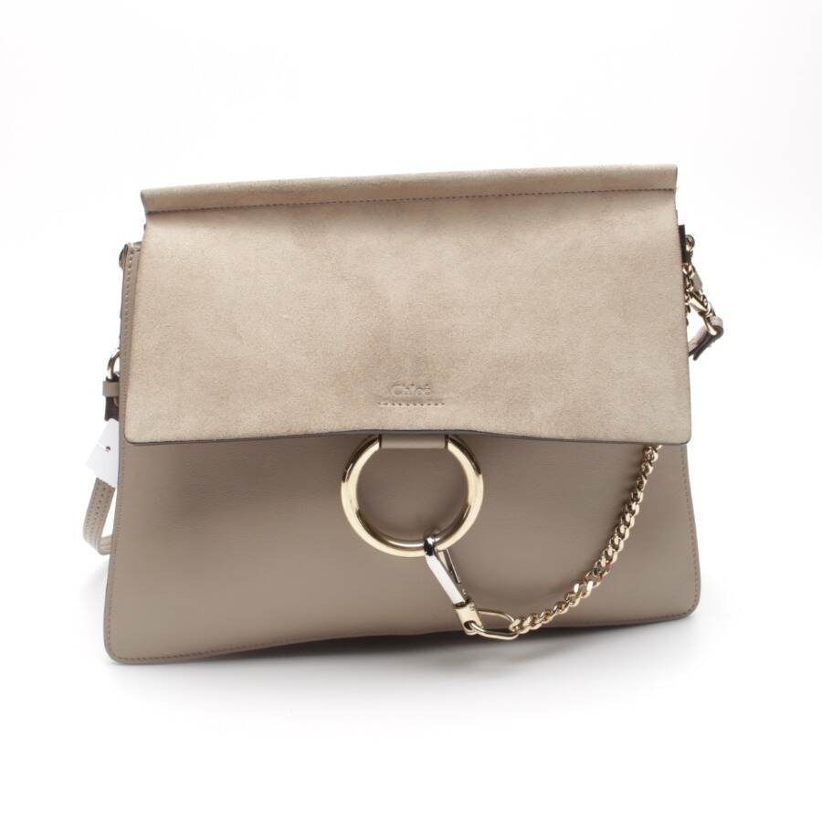 Chloé Faye medium Schultertasche Hellgrau von Chloé