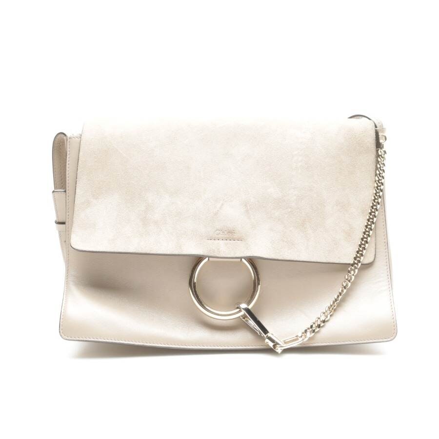 Chloé Faye medium Schultertasche Weiß von Chloé