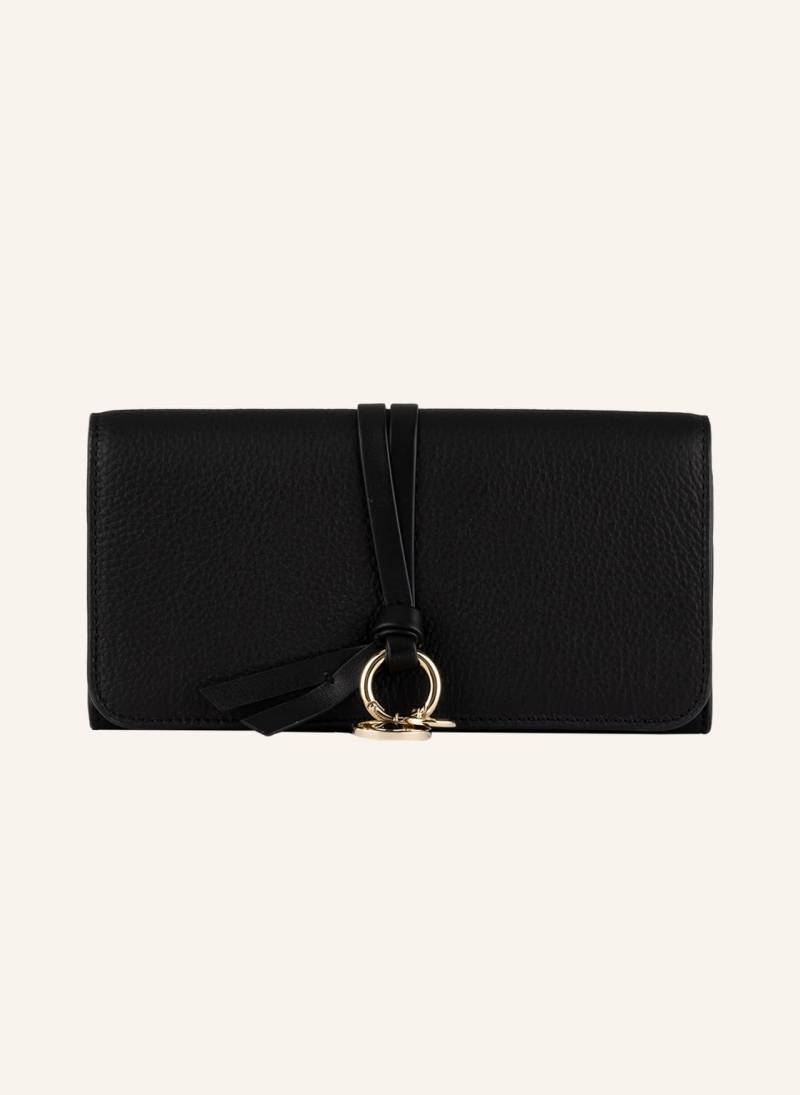 Chloé Geldbörse Alphabet schwarz von Chloé