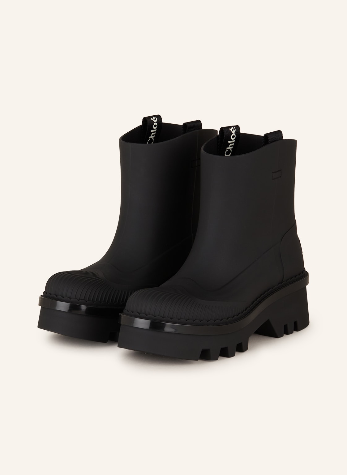 Chloé Gummi-Boots Raina schwarz von Chloé