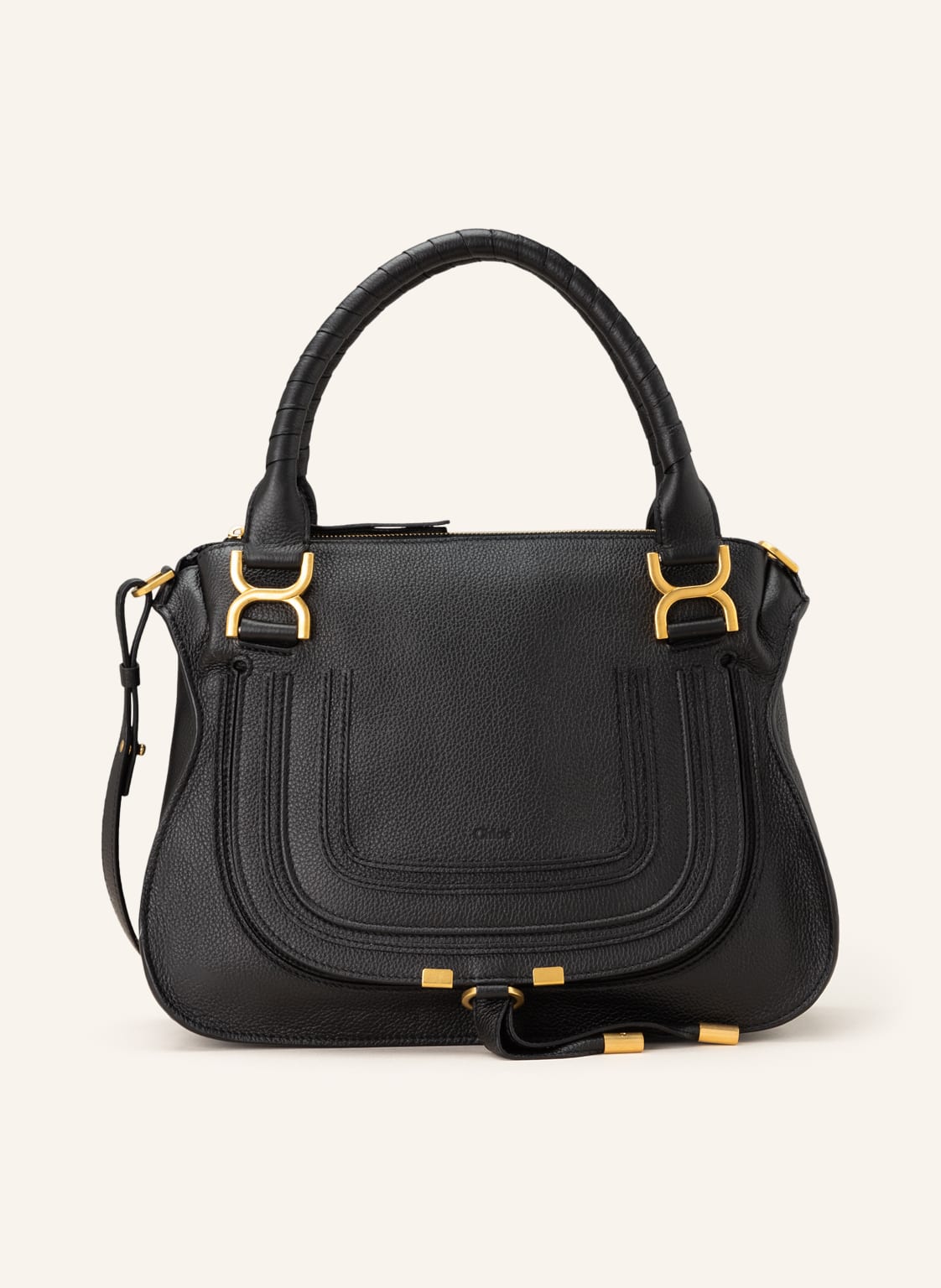 Chloé Handtasche Marcie Medium schwarz von Chloé